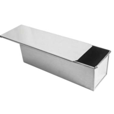 Imagem de Forma Pão De Forma Bolos Com Tampa 30X10X10 Cm Em Alumínio