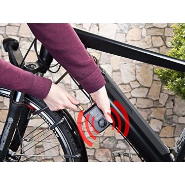 Imagem de Solebe Bluetooth Smart Lock Keyless Bike/Motorcycle/Gate Door Smart Lock com alarme antifurto 110dB Telefone APP Controle (Preto 17 polegadas)