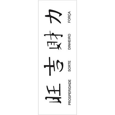 Imagem de Stencil de Acetato para Pintura OPA Simples 10 x 30 cm - 032 Ideograma I