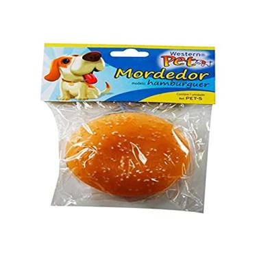 Imagem de Western Pet PET-5 Brinquedo para Cão Hambúrguer, Marrom, 8 cm