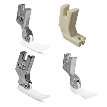 Imagem de 4 Calcador Sapatas Teflon Aplicar Zíper Reta Industrial