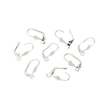 Imagem de Darice 18 peças de brinco com alavanca traseira, prata brilhante