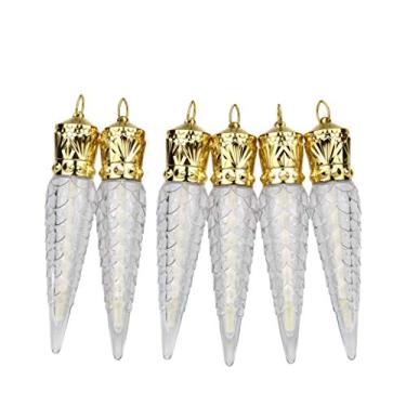 Imagem de Healthcom 6 unidades de 5 ml tubos vazios transparentes de brilho labial em forma de cenoura mini recarregável recipiente tampa coroa de maquiagem DIY batom tubo de esmalte labial frascos recipiente de cosméticos beleza amostras de lábios