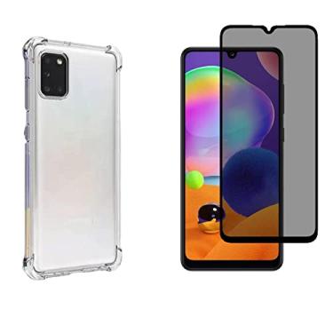 Imagem de Kit Para Galaxy A31 Capa Anti impacto + Película Privacidade (Tela 6.4) (C7COMPANY)