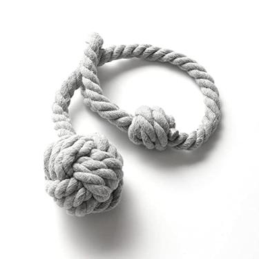 Imagem de Suportes de cortina laços de cortina bola amarrada guarnição de janela de algodão bola única laços de cortina laços de cortina bola amarrada, T8,4 pcs