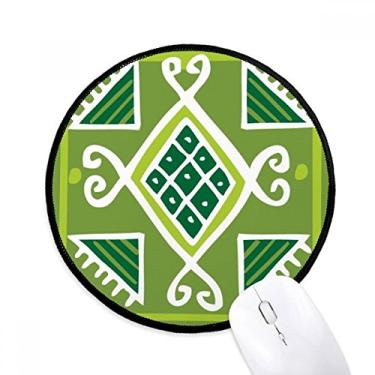 Imagem de Abacaxi México Totems Civilização Antiga Mouse Pad Desktop Escritório Tapete Redondo para Computador