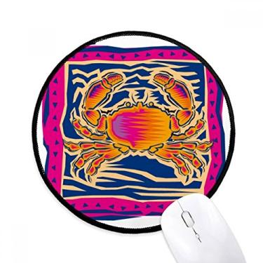 Imagem de Constellation Cancer México Cultura Gravação Mouse Pad Desktop Escritório Tapete Redondo para Computador