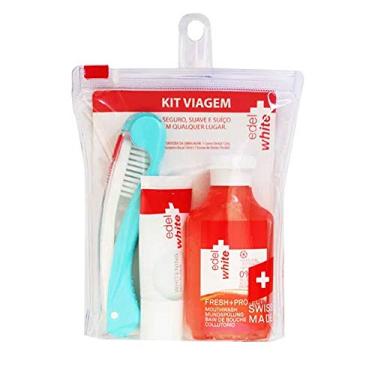 Imagem de Kit Viagem Edel White 1 Escova Dental + 1 Creme Dental + 1 Enxaguante Bucal Cores Sortidas