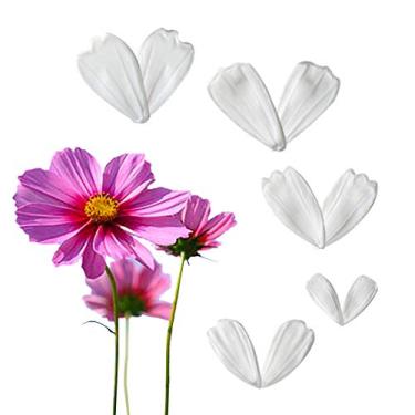 Imagem de Molde de silicone calliopsis coreopsis pétala floral molde de veio para todos os fins para folhas de flores de goma para decoração de bolos, chocolate, artesanato de açúcar, decoração de bolo, argila