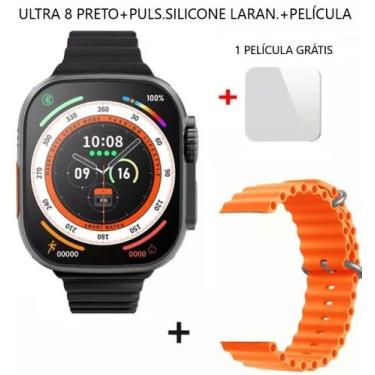 Imagem de Relógio Smartwatch Ultra 8 Gs8 Série 8 Esportivo Nfc 1.91 Rede Social+