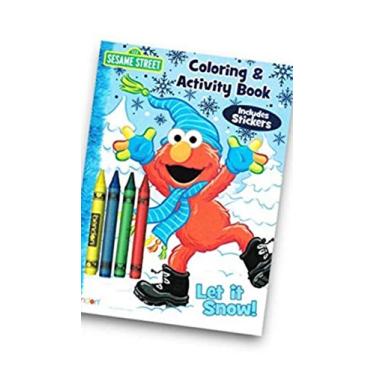 Imagem de Bendon Livro de colorir e atividades Vila Sésamo Let it Snow com adesivos