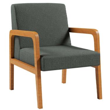 Imagem de Poltrona Ottawa Linho Grafite