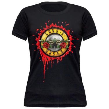 Imagem de Camiseta Baby Look Guns N' Roses*/ Gn'r Bloody Bullet  Bb 475 - Stamp
