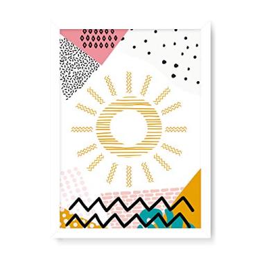 Imagem de Arte Maníacos Quadro Decorativo Tropicalia Sol - 23x16,25cm (Moldura caixa em laca branca)