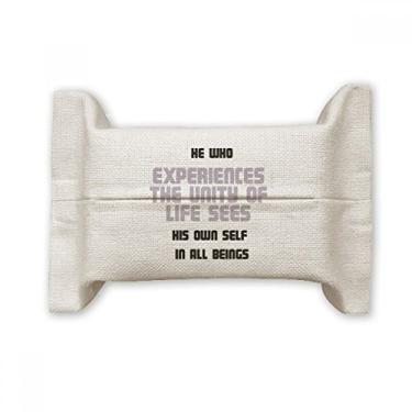 Imagem de Bolsa de linho de algodão com citação See Youself in Beings Blessing