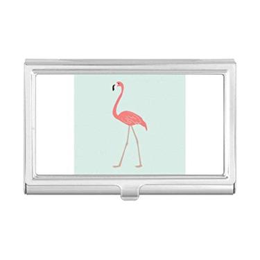 Imagem de Carteira de bolso com estampa de flamingo, porta-cartões