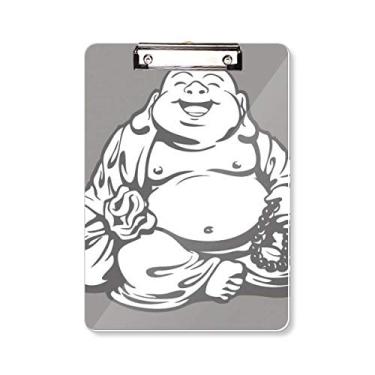 Imagem de Buddhism Maitreya Line Desenho Padrão Prancheta Pasta Escreva Placa de Base A4