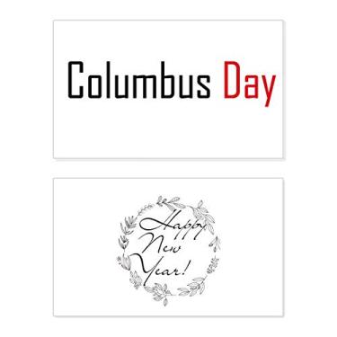 Imagem de Celebre Columbus Day Blessing Festival Ano Novo Cartão de felicitações Bless Message Present
