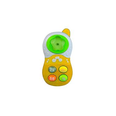 Imagem de Celular Infantil de brinquedo para bebê criança telefone com luzes e som Amarelo Company kids