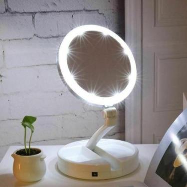 Imagem de Espelho De Aumento 10X Com Luz De Iluminação Led Para Maquiagem - Repa