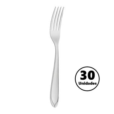 Imagem de Conjunto de Talheres Garfo de Mesa Laguna Aço Inox 30 Peças para Restaurante Tramontina