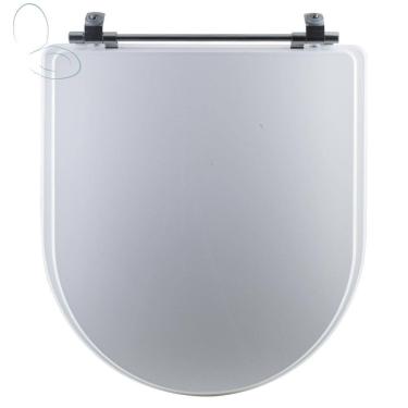 Imagem de Assento Sanitário Tampa de Vaso Branco MDF Laqueado Calypso para bacia Incepa