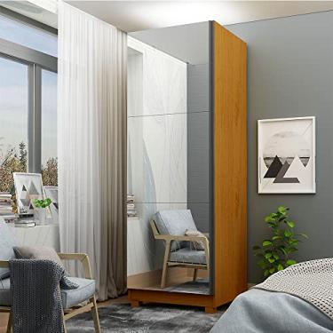 Imagem de Sapateira Com Espelho 1 Porta Gold Naturale - Gelius