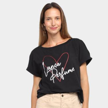 Imagem de Camiseta Feminina Lança Perfume Love Decote Canoa