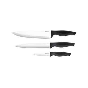 Imagem de Conjunto de Facas Brinox em Aço Inox e Polipropileno Cross – 3 Peças