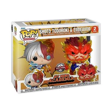 Imagem de Funko FU64993 Pop! Animation: My Hero Academia- Endeavor & Todoroki Pacote com 2 (Exc), Boneco de Vinil Colecionável - 64993