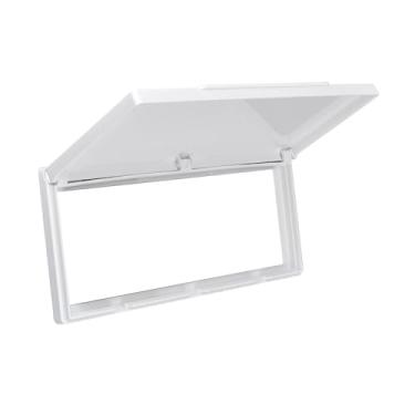 Imagem de Ioensy 86 tipo capa de tomada à prova d'água flip capa à prova de intempéries tampa de saída caixa à prova de poeira capa de painel de saída para armazém, branco