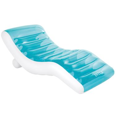 Imagem de Intex, colchão inflável extra confortável para praia e piscina com suporte para bebidas
