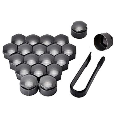 Imagem de Porca do talão da roda modificar tampas de cubo de roda de pneu de carro tampas de bloqueio para A4 A5 A6 Q3 Q5 16 peças tampas de porca de 17 mm 4 peças 23,9 mm tampas de porca antifurto tampas de