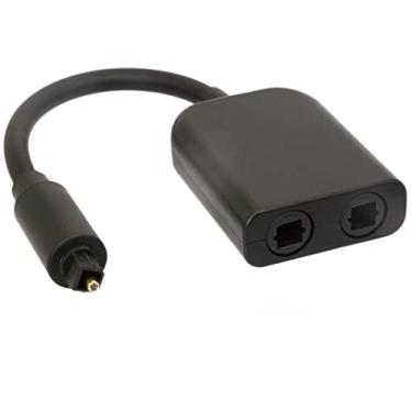 Imagem de GLHONG Cabo divisor de áudio de fibra óptica Toslink digital banhado a ouro 24K, adaptador de fibra óptica de 6 núcleos, conversor de fibra para Home Theatre, CD, DVD Xbox, PlayStation