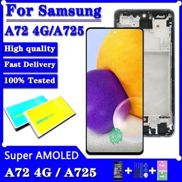 Imagem de Super AMOLED LCD Touch Screen Digitizer Assembly com Frame  Peça De Reparação  Substituição  4G  Fit