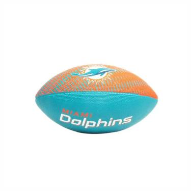 Imagem de Bola Futebol Americano Wilson nfl Team Tailgate Jr Miami Dolphins Junior Jogos Treinos Leve