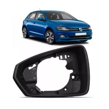 Imagem de Aro Retrovisor Polo 2017 2018 Até 2021 Com Furo Pisca Direito