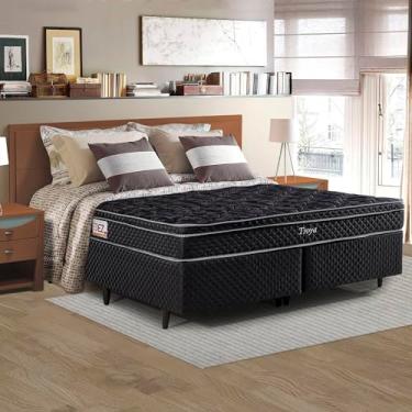 Imagem de Base Box Solteiro 96x203x28cm Idea Preto Herval Preto