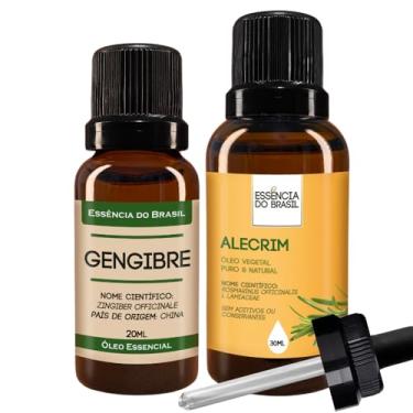 Imagem de Kit Óleo Essencial Gengibre 20ml + Óleo Vegetal Alecrim 30ml