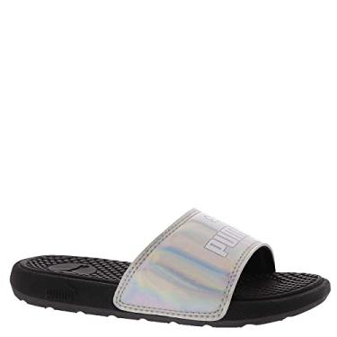 Imagem de PUMA Cool Cat Christaline PS Sandal Girls' Toddler-Youth Sandal 3 M US Little Kid Black-Silver-White