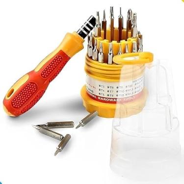 Imagem de Genérico Kit de Ferramentas Chave de Fenda 31 em 1, Torx, Allen, Philips, Fenda, Tri-Wing, U, Y