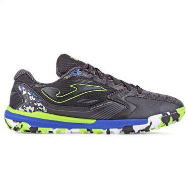 Imagem de Chuteira Joma Society Liga 5 Preto Verde e Azul - Masculina-Masculino
