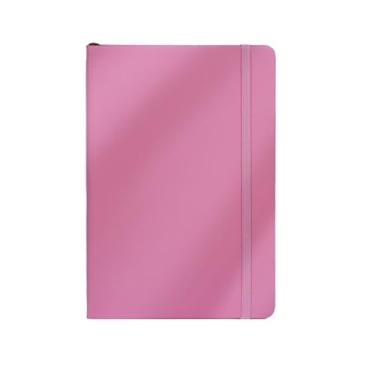 Imagem de Joucien Caderno minimalista criativo para escritório empresarial caderno A5 alça Ledger-(100 folhas) alças A5 - rosa