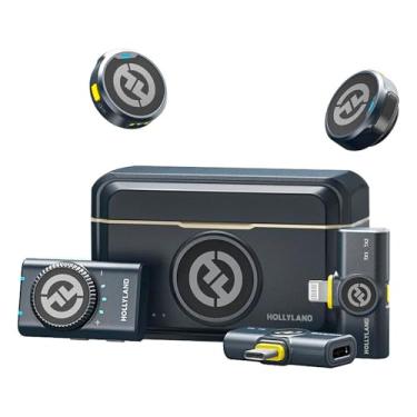 Imagem de Sistema Microfone Lapela Hollyland Lark M2 Combo Preto Microfone Sem Fio Android/Ios Captação Nítida Design Compacto e Portátil Bateria de Longa Duração Ideal para Vídeos e Entrevistas