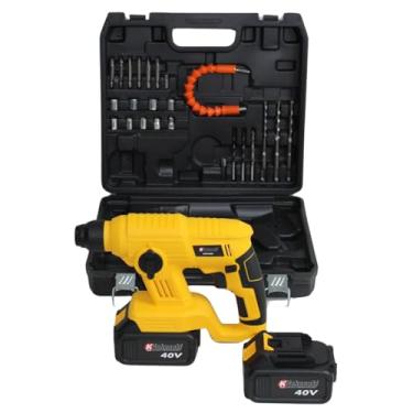 Imagem de GENEBRA Martelete Rotatório 40V 2 Baterias Acessórios Velocidade Variável Furadeira