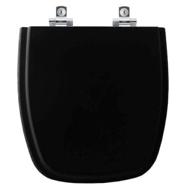 Imagem de Assento Sanitário Soft Close Angra Preto para vaso Logasa