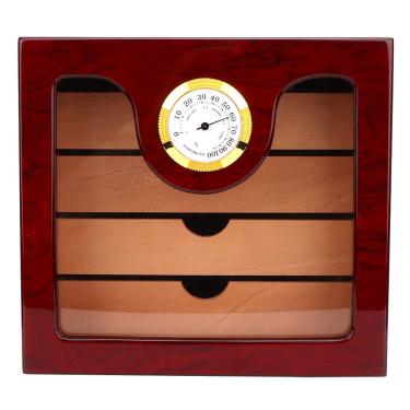 Imagem de Caixa umidificador para charutos, umidificador de charutos luxuoso, de grande capacidade, para homens, presentes para pais, uso em viagens