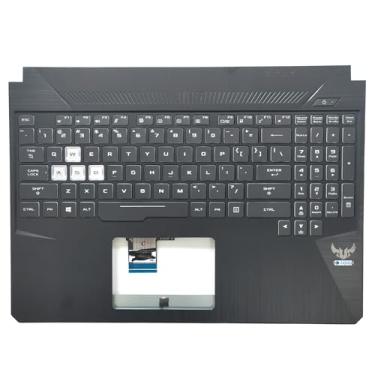 Imagem de Jxjslp Capa superior de substituição para as mãos para laptop ASUS TUF Gaming FX505 FX505D FX86 FX86G Series com teclado retroiluminado conjunto 13N1-5JA0901 13N1-5JA0801 13NR00S1AP0211