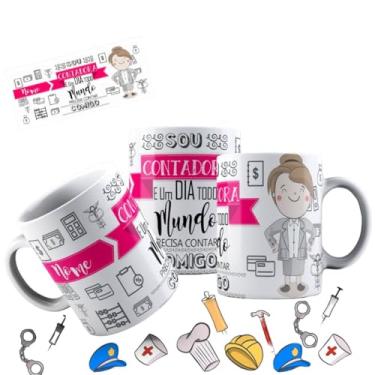 Imagem de Canecas de Porcelana Personalizadas Profissões 10 (Contadora3)