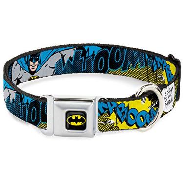 Imagem de Buckle-Down Coleira para cães com fivela de cinto de segurança – Cena do Batman 1 – 2,5 cm de largura – Serve para pescoço de 28 – 43 cm – Médio
